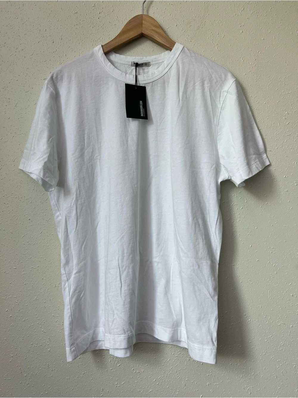 New Buck Mason White Pima Classic Tee Size M - Picture 1 of 8